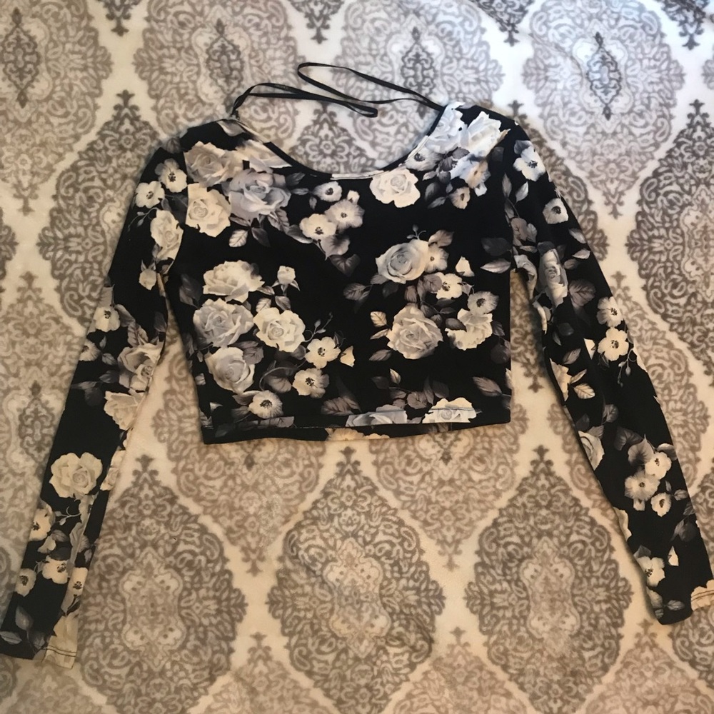 F21 Floral Crop Top